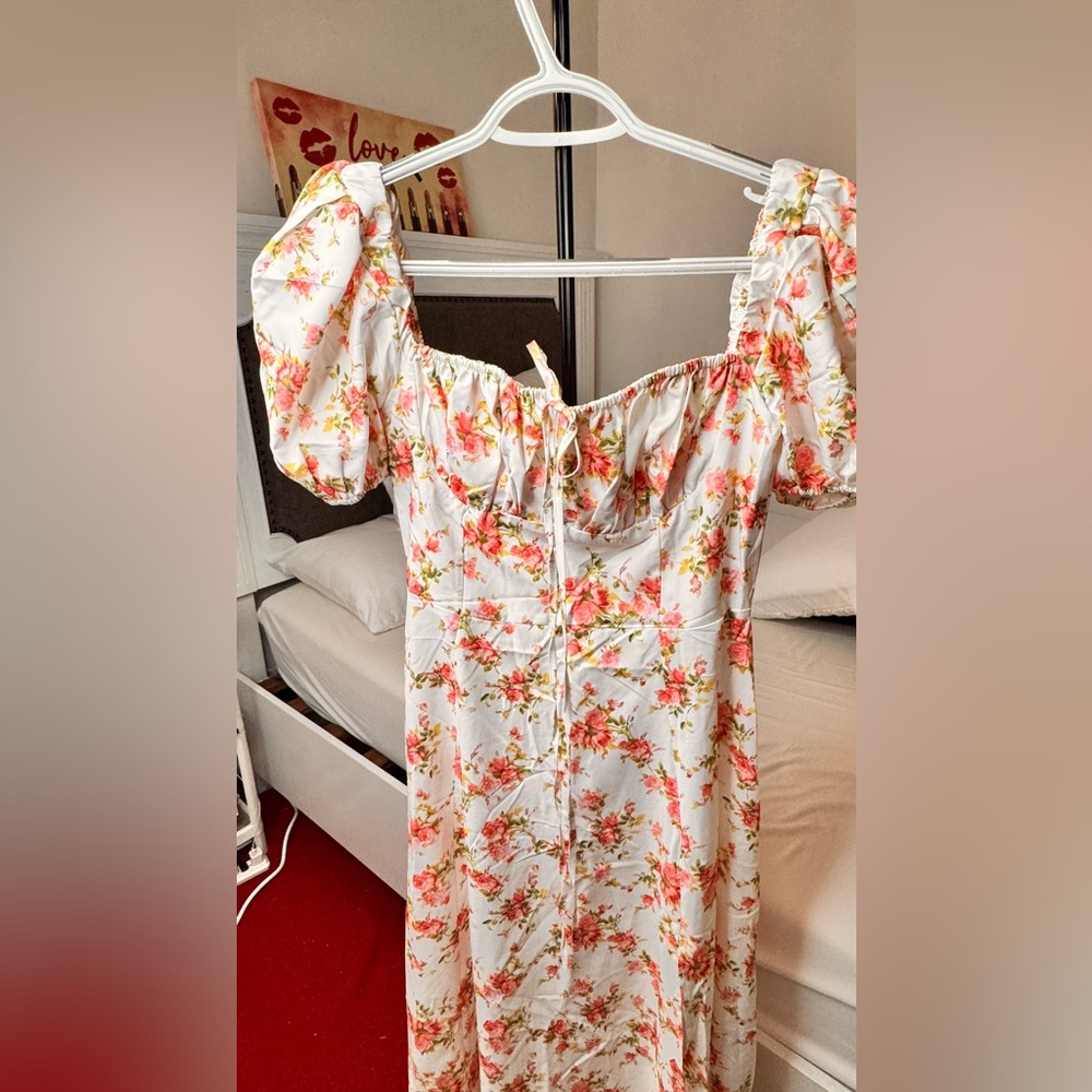 Floral Puff Sleeve Dress
